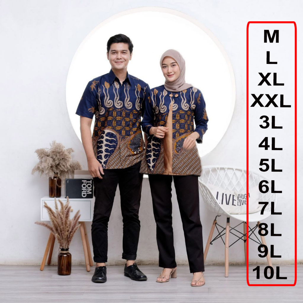 Couple Blouse Batik Blouse Jumbo Baju Batik Jumbo Fashion Wanita Pakaian Wanita SERAGAM DINAS SERAGA