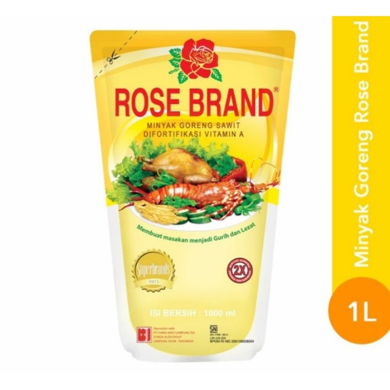 

ROSE BRAND MINYAK GORENG 1 LITER sovia 1 liter
