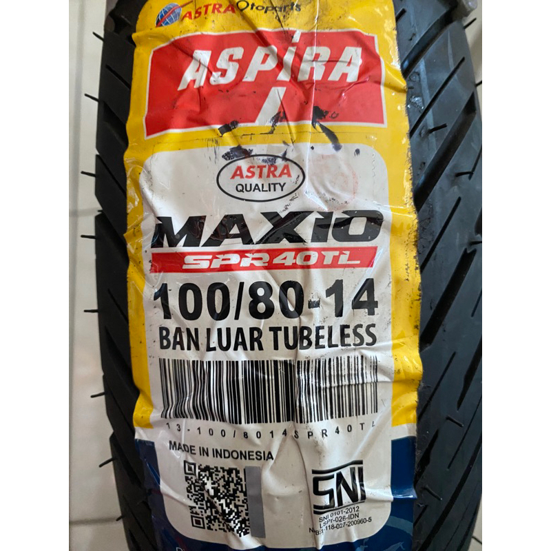 Ban luar 100/80-14 Aspira