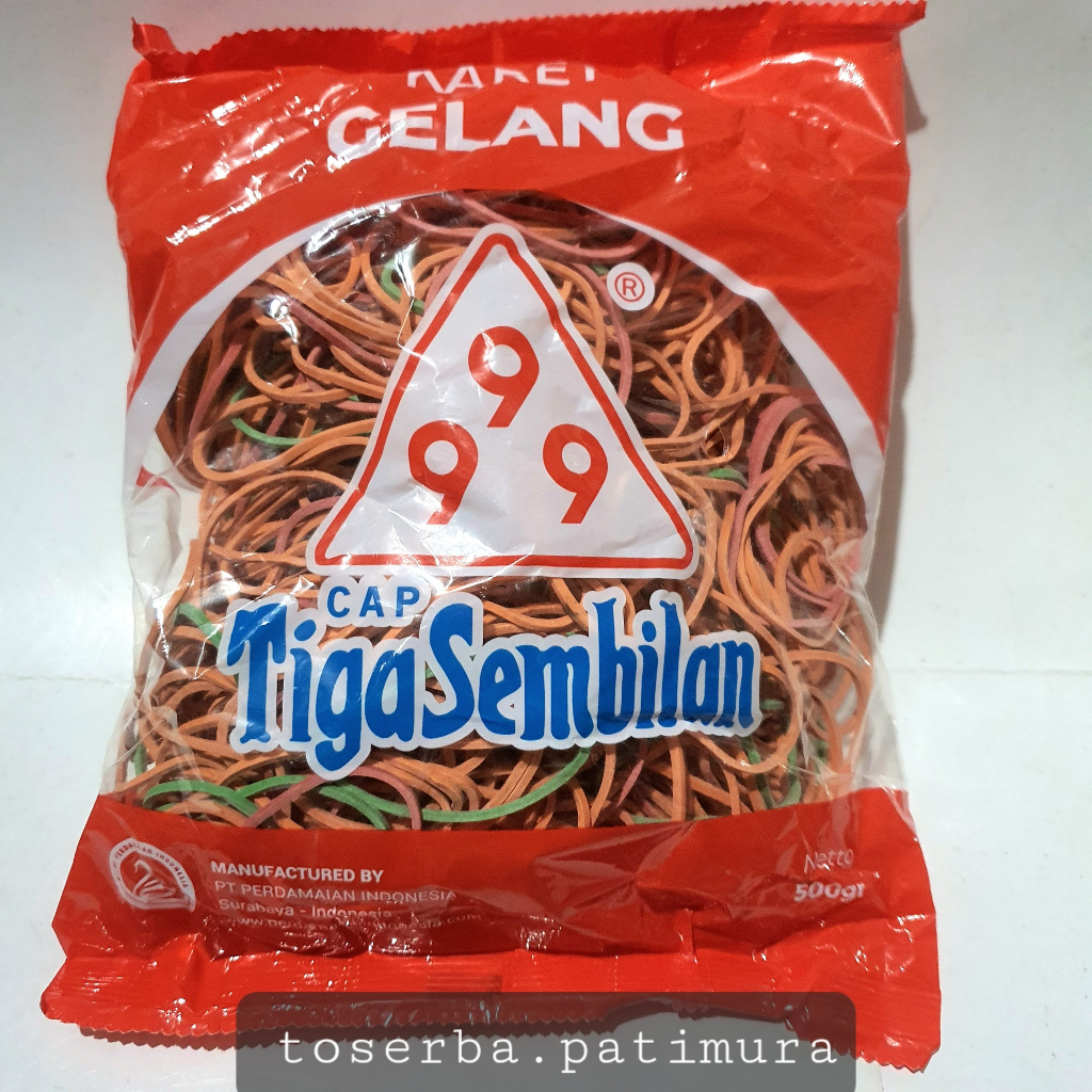 

Karet gelang 999 asli isi 500 gram ½kg | Karet | Rubber Band Kemasan Baru