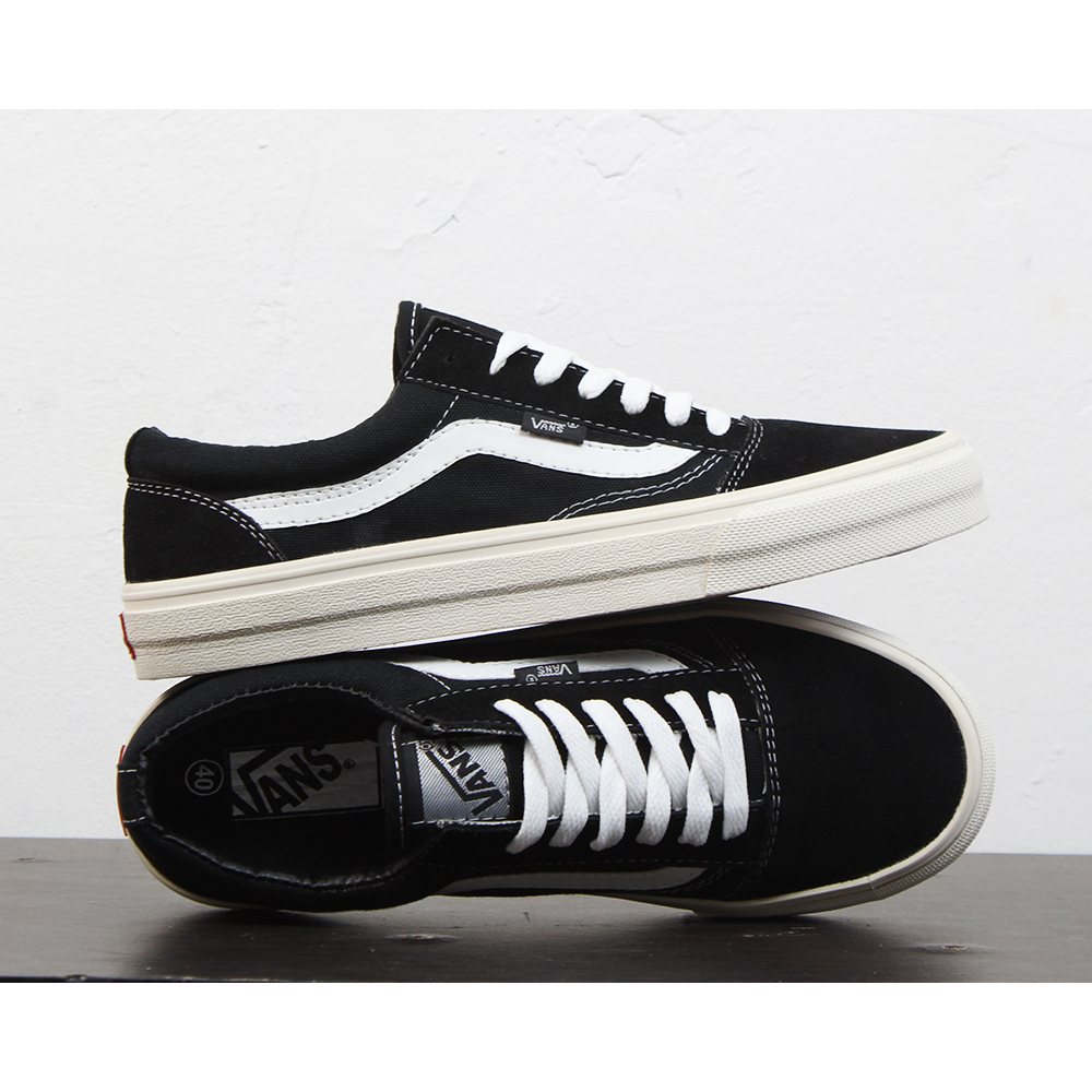 Sepatu Vans Oldskool OG Black White Kanvas Sued Premium 100%