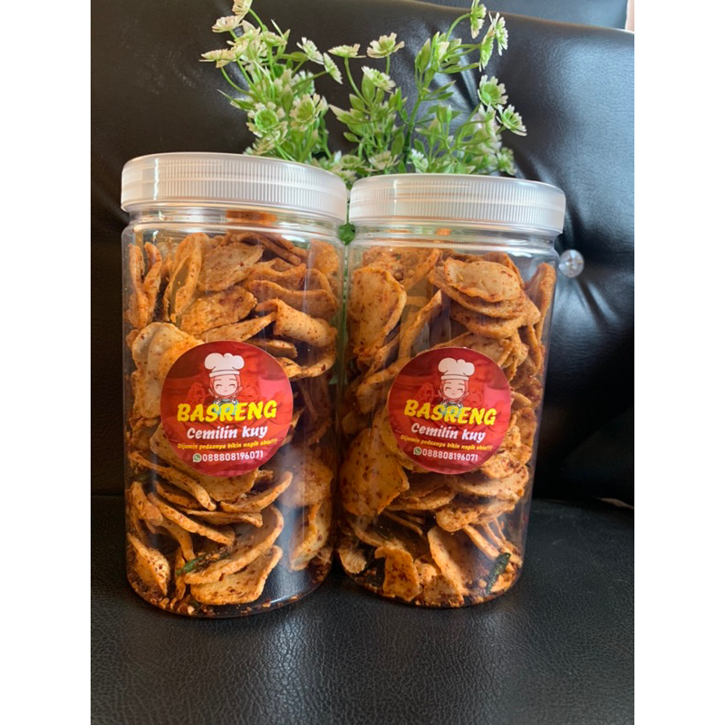 

basreng daun jeruk, basreng pedas,basreng super , cemilan kekinian
