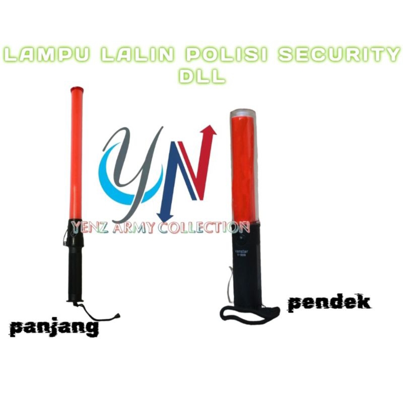 Stick lampu lalin polisi satpam parkir