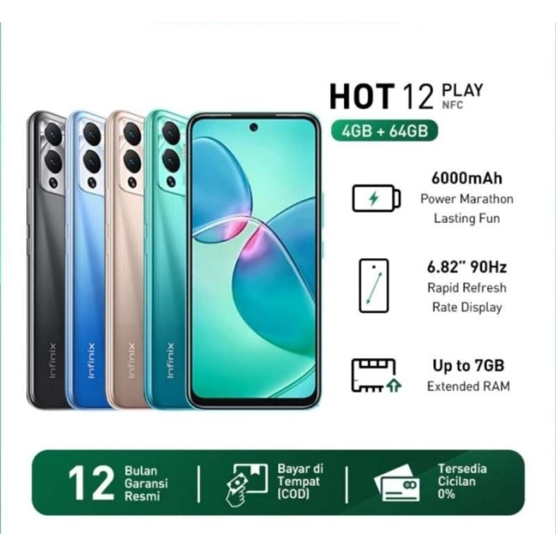 INFINIX Hot 12 Play NFC 4/64