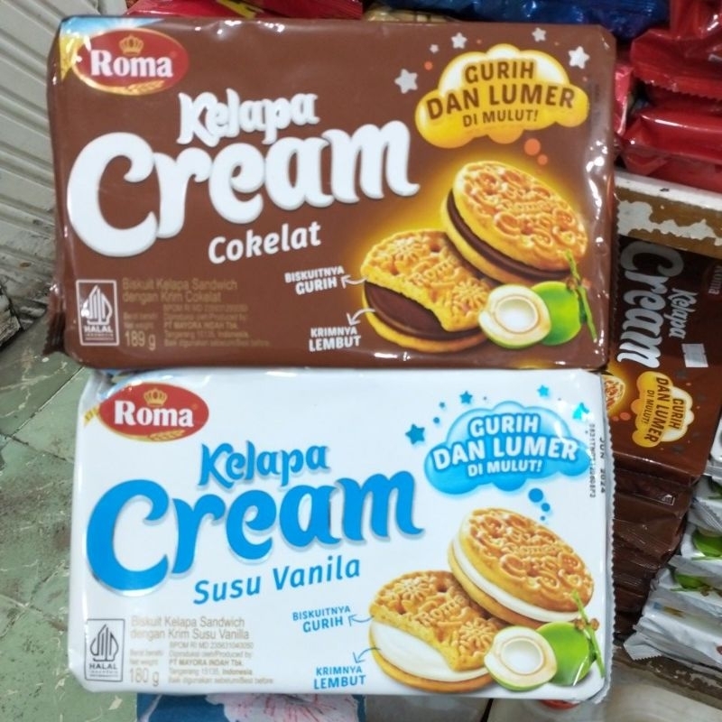 

roma biskuit kelapa cream vanilla/cokelat 180gr