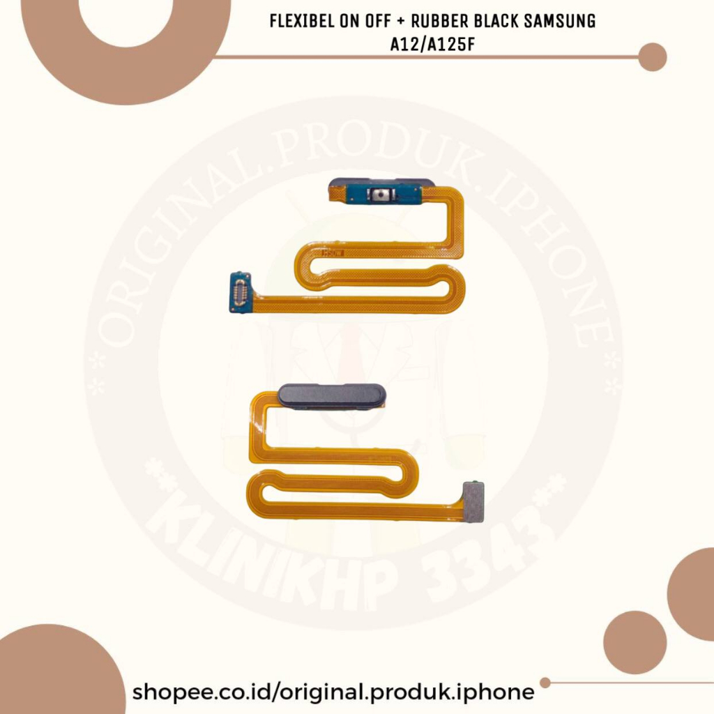 FLEXIBEL ON OFF + RUBBER SAMSUNG A12/A125F NEW