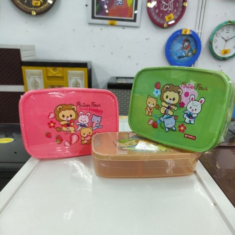 Lion Star Kotak Makan Anak / Sealware Japan BC-9 - Warna Random
