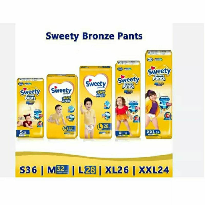 SWEETY BRONZE PANTS S36/M34/L20/L30/XL24/XXL24