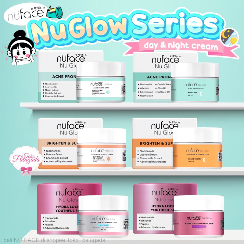 [BISA COD] Nuface Nu Glow Day & Night Cream - Cream Siang Malam Nuface - Nuface Day Night Cream