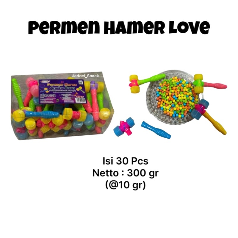 

GROSIR - Permen Hammer Love 30 X 10 Gr Rasa Buah by Jadoel_Snack