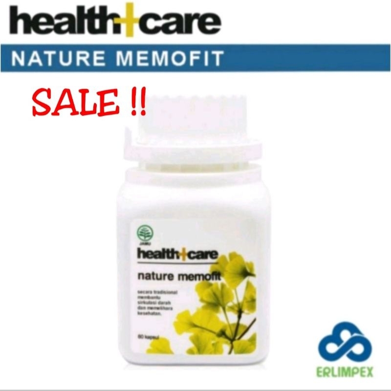 Nature Memofit Suplemen Otak Ekstrak Ginkgo Biloba isi 60 Kapsul Health+Care