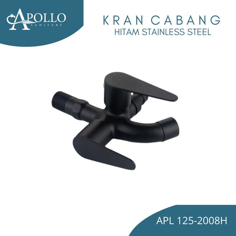 Kran cabang stainless hitam / Keran cabang hitam / kran shower stainless hitam / Kran shower apollo 