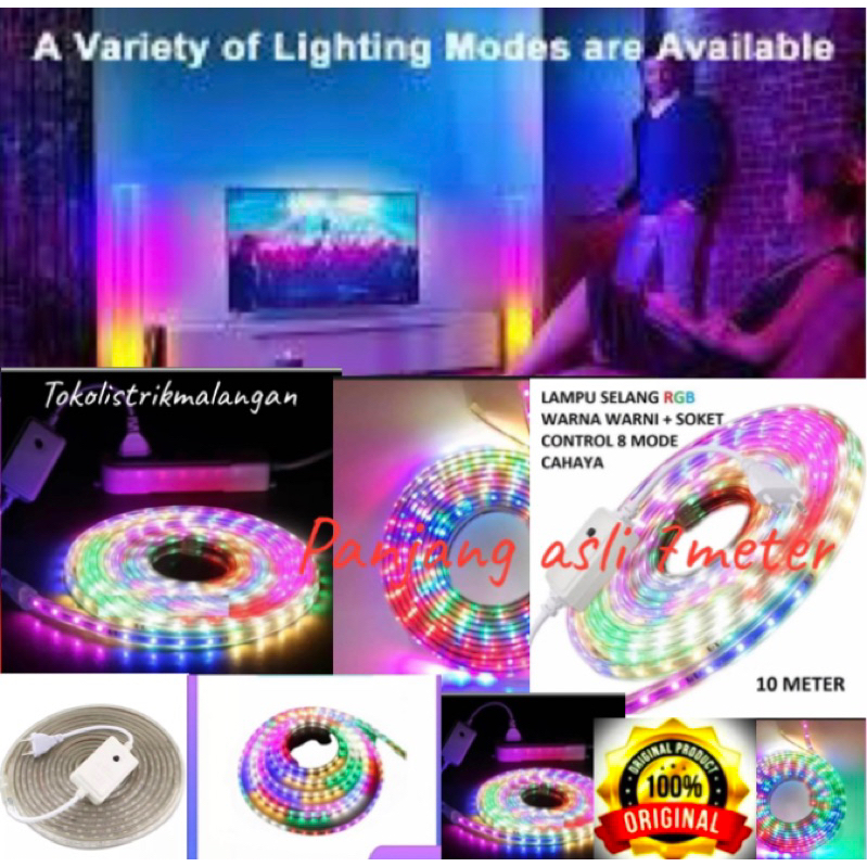 lampu led strip rgb/lampu led strip warna warni