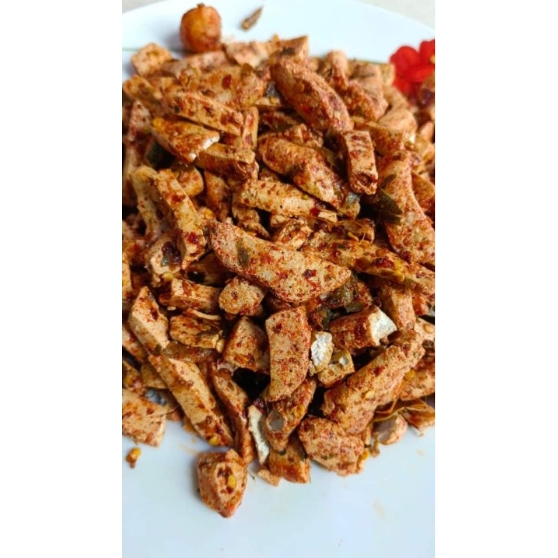 

basreng pedas daun jeruk kemasan 1kg