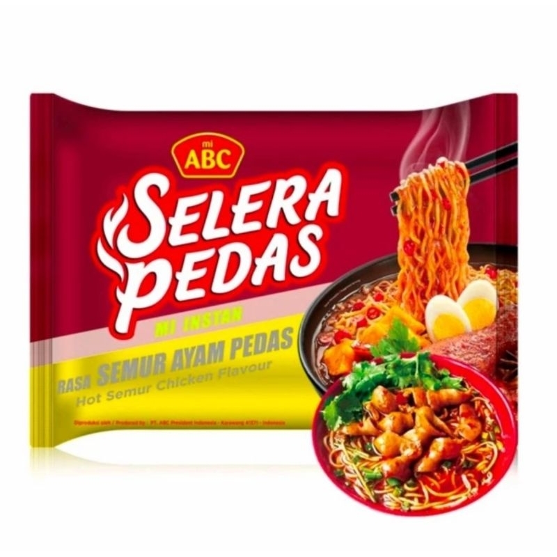 

Mie Instan ABC Rasa Semur Ayam Pedas 70 gr