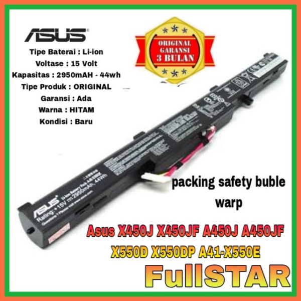 Jual Baterai Asus X550E X450 X450J X450JF A450J ORIGINAL Diskon