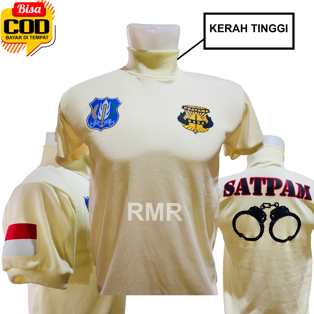 Kaos Satpam Terbaru Pratama Gada Kerah Tinggi