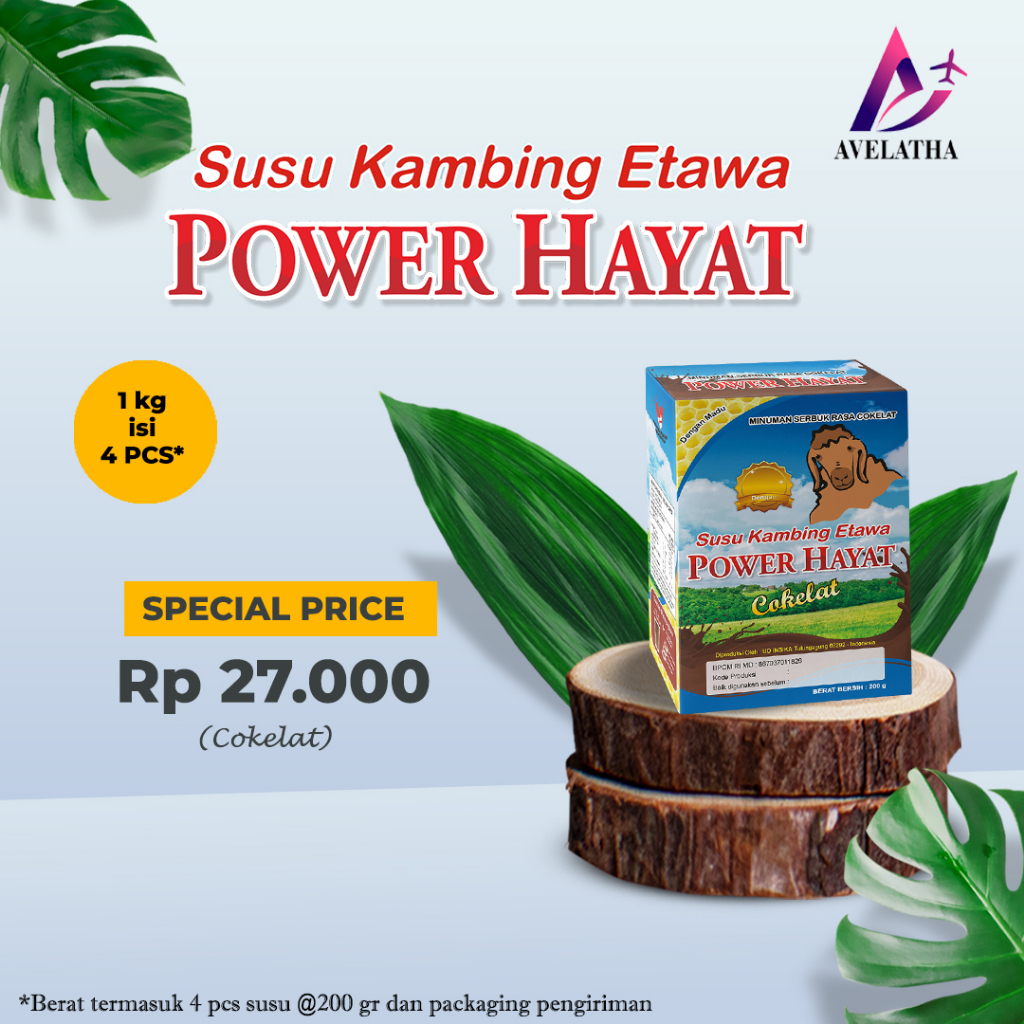 

Susu Kambing Etawa Power Hayat 200 gr - Cokelat