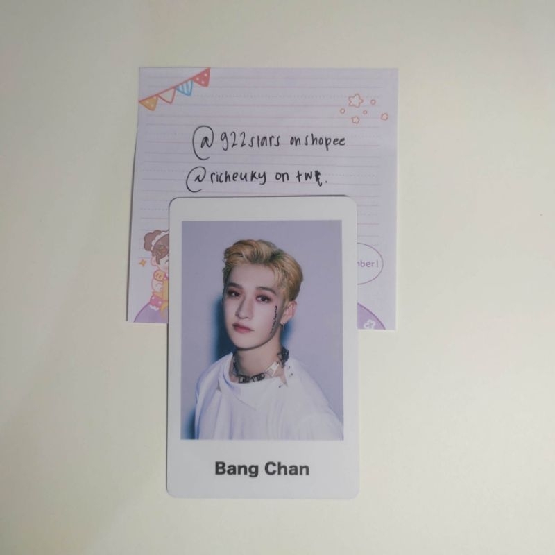 photocard pc pola polaroid scars md japan jp bangchan stray kids skz