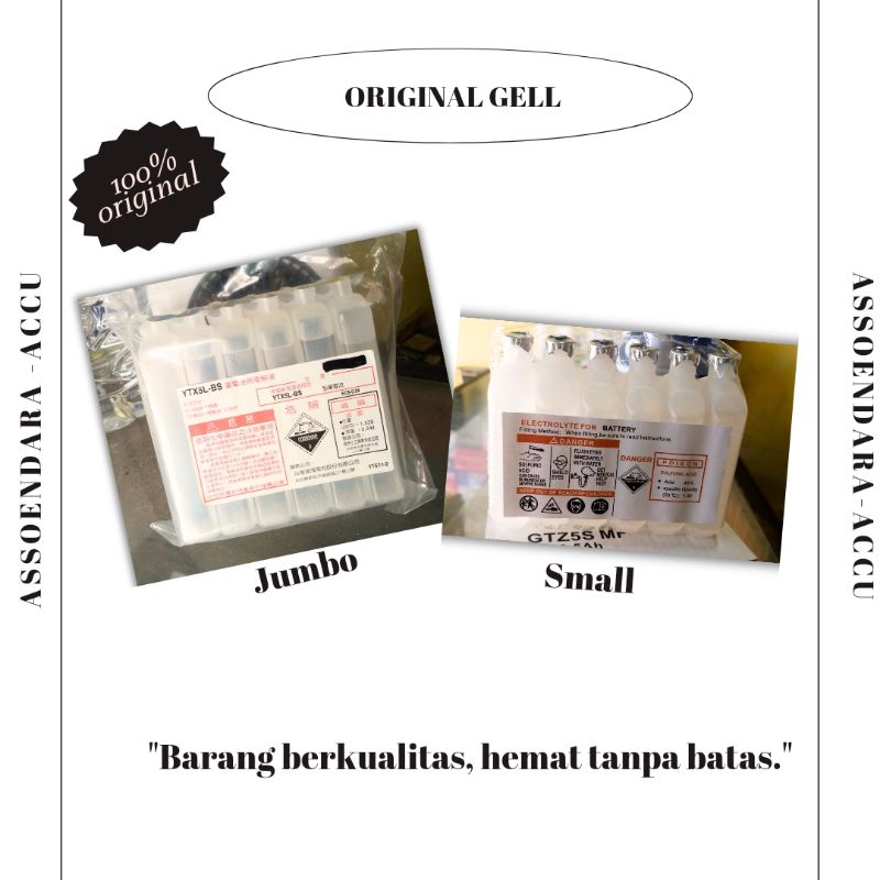 GELL AKI KERING BESAR DAN KECIL [Electrolyte for battery] GEL AKI MURAH BERKUALITAS ACCU ZUR -