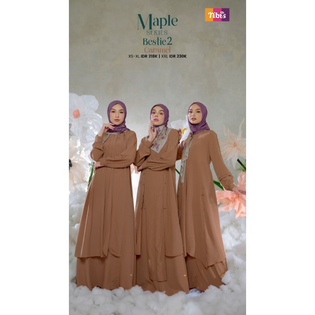 GAMIS BRIDESMAID NIBRAS BESTIE SERIES 2A BESTIE SERIES 2B BESTIE SERIES 2C/ SERAGAM NIBRAS BESTIE 2C