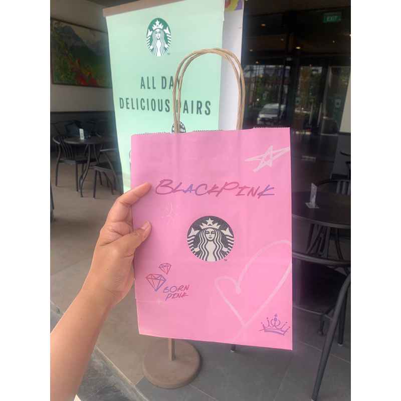Paperbag Starbucks Blackpink
