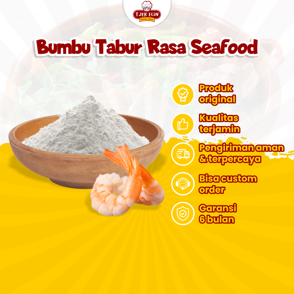 

Bumbu Tabur Seafood Bubuk Seasoning Powder Aneka Rasa Serbaguna Murah Halal