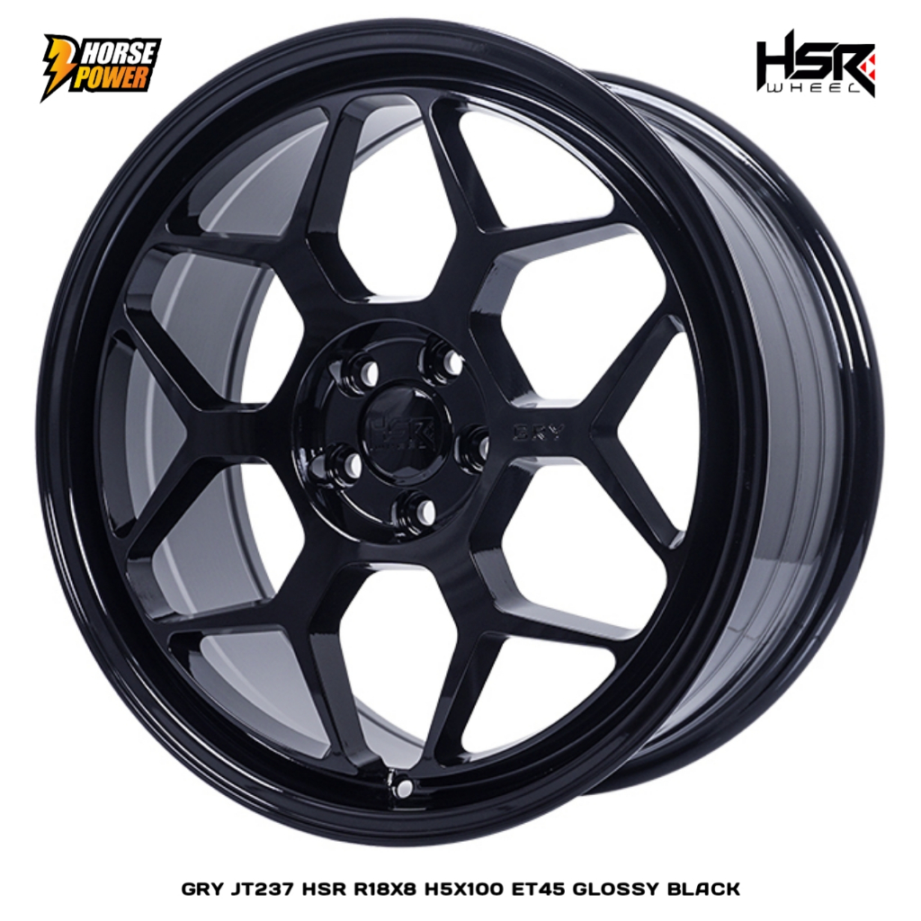 Velg Mobil R18 • Hsr Wheel Gry • Untuk Mobil 5 Baut Roda • Ring18 Single Pcd 5x100