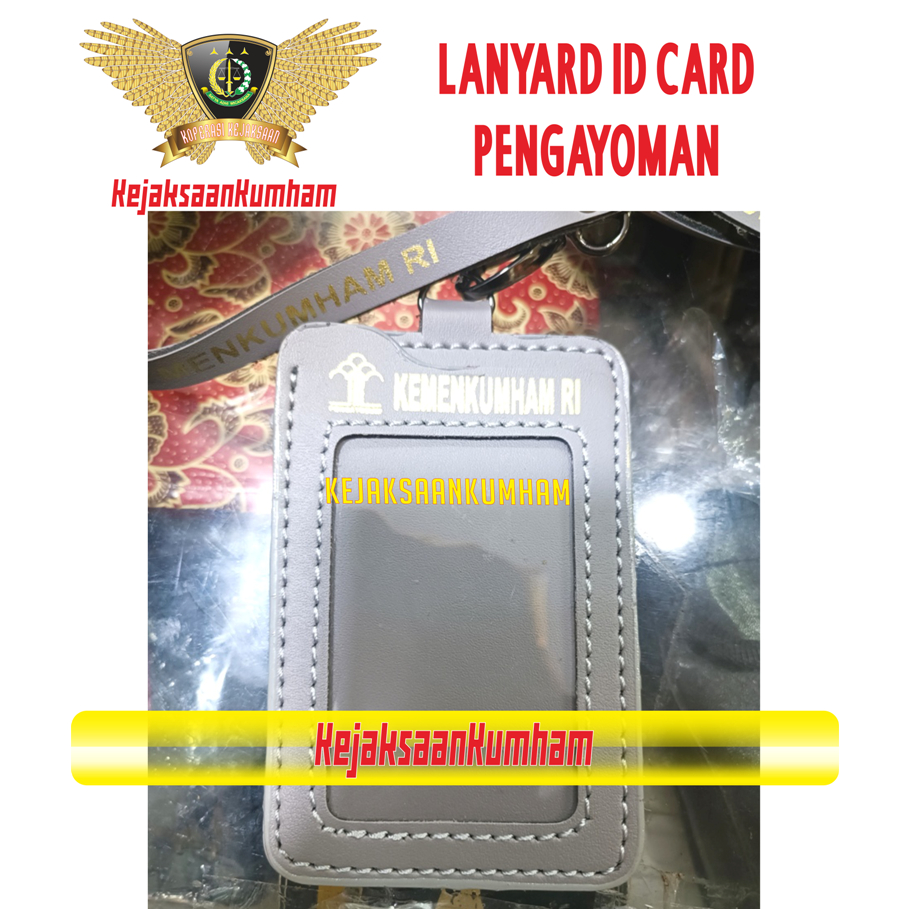 

LANYARD TALI ID CARD PENGAYOMAN KEMENKUMHAM LAPAS IMIGRASI | KULIT PREMIUM QUALITY