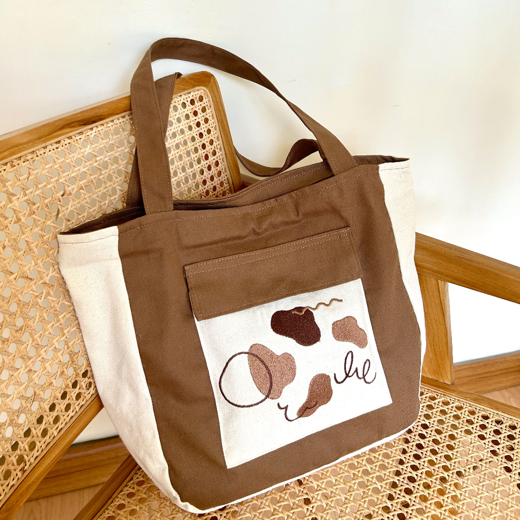 (palette) COCO Tote Bag (bordir + furing)