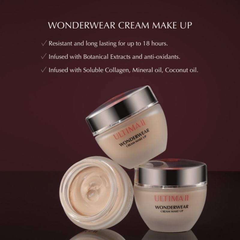 ULTIMA II WONDERWEAR CREAM MAKE UP FOUNDATION/ULTIMA FOUNDATION GENTONG