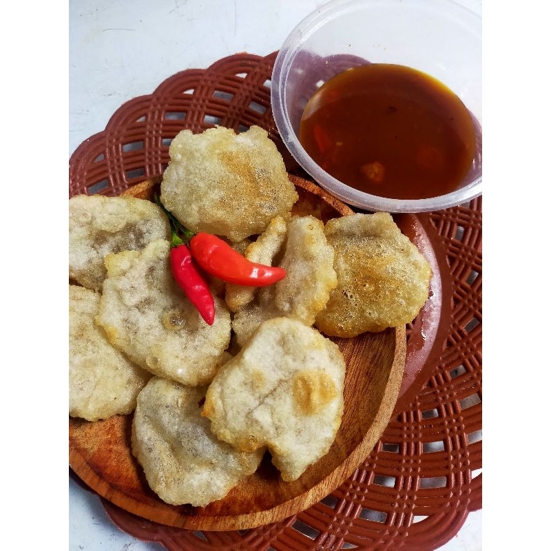 

cireng crispy isi 10 bumbu rujak enak free sambel rujak