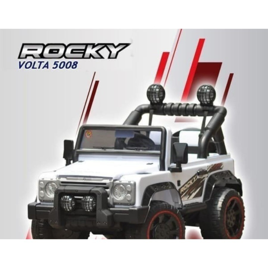 Mainan Anak Mobil Aki Jeep Rocky Putih - Rocky White 5008