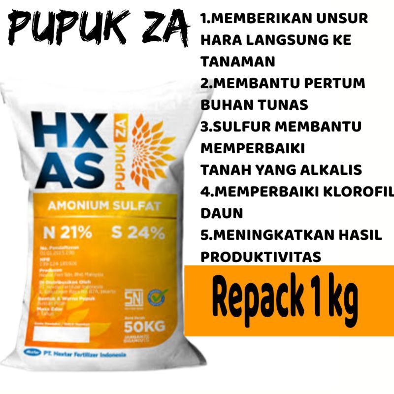 PUPUK ZA hx as REPACK 1KG 5KG PUPUK PENYUBUR TANAMAN PUPUK PEMBENAH TANAH PUPUK DASAR PUPUK PERTUMBU