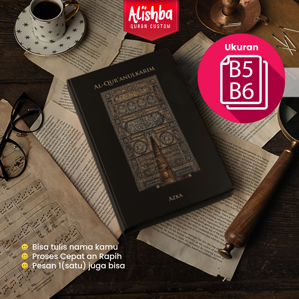 Al Quran Besar Terjemah Latin | Alquran A4 | B5 | B6 | Jumbo Custom Nama Tajwid Warna Mushaf Wakaf