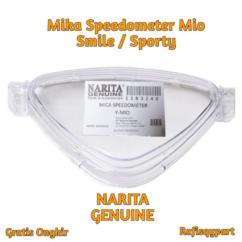 Narita - kaca mika speedometer mio smile/sporty narita genuine km kilometer