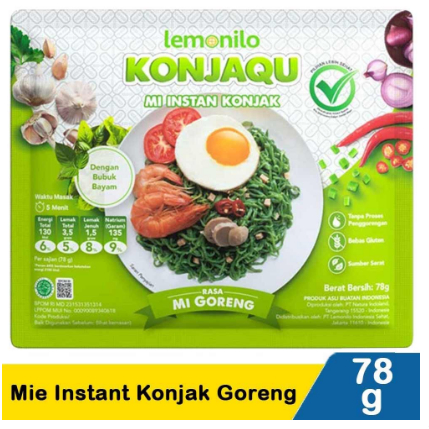 Lemonilo Konjaqu Mi Instan Konjak Rasa Mi Goreng 78 gram
