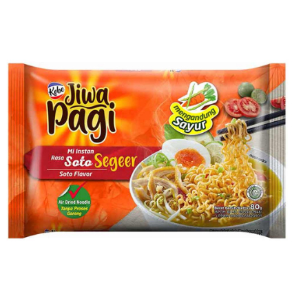 

Kobe Jiwa Pagi Mie Instant Soto Segeer 80 gram