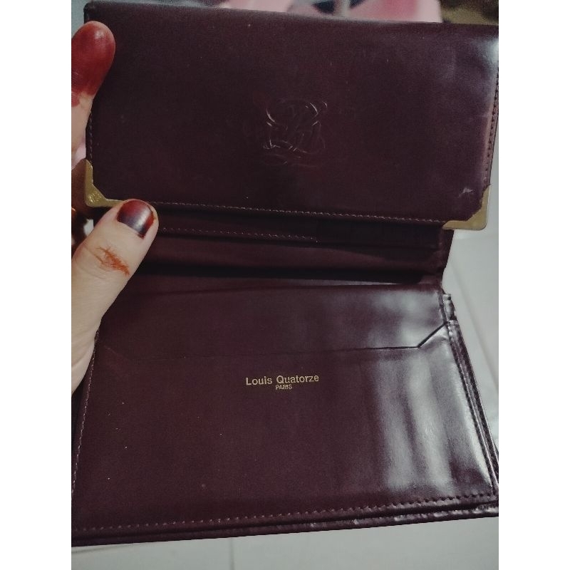 dompet PL louise quartorze original made in paris kulit asli 100%