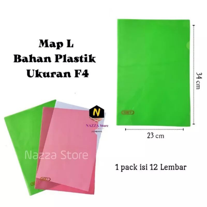 

Map L Plastik uk F4 1 pcs