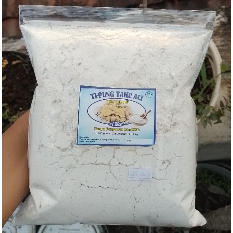 

Tepung Tahu aci siap saji non msg 1kg