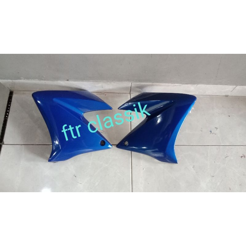 Cover tangki Vixion old lama Biru kanan kiri