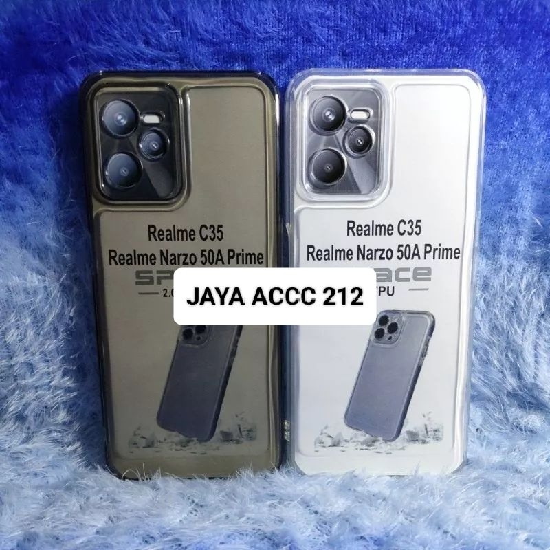 Softcase Casing REALME C35 Selikon Bening Trasparan Pelindung belakang HP+Camera