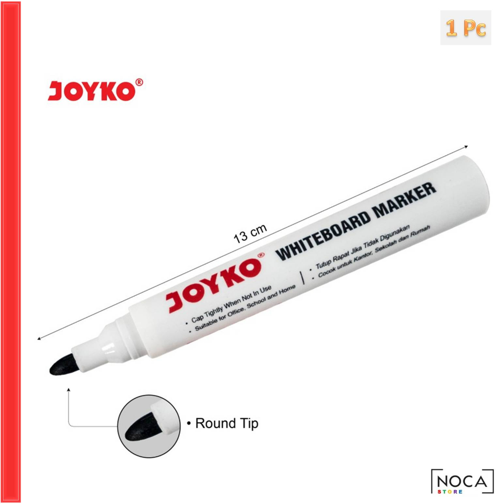

Spidol Papan Tulis JOYKO HITAM - Whiteboard Marker WM-28 Black ink Tinta