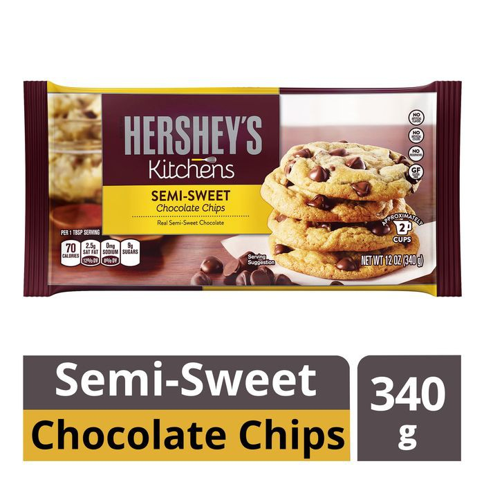 

Hersheys Kitchens Semi Sweet Chocolate Chips 340 gr Exp.April 2025