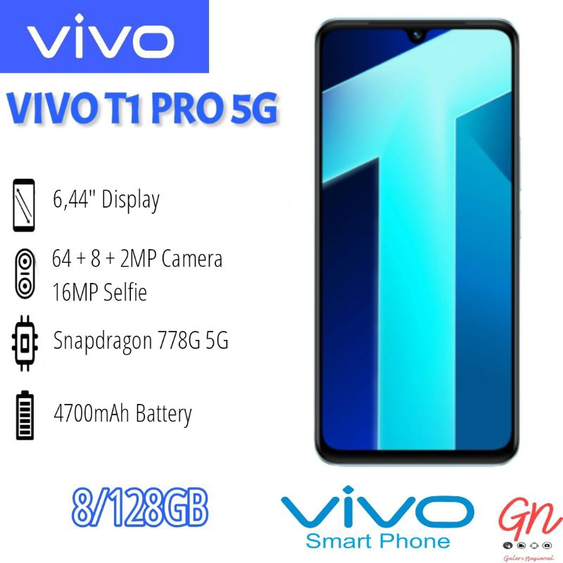 VIVO T1 PRO 5G 8/128GB GARANSI RESMI