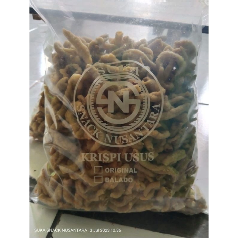 

kripik usus crispiy super premium 1kg renyah, gurih dan tidak bau amis