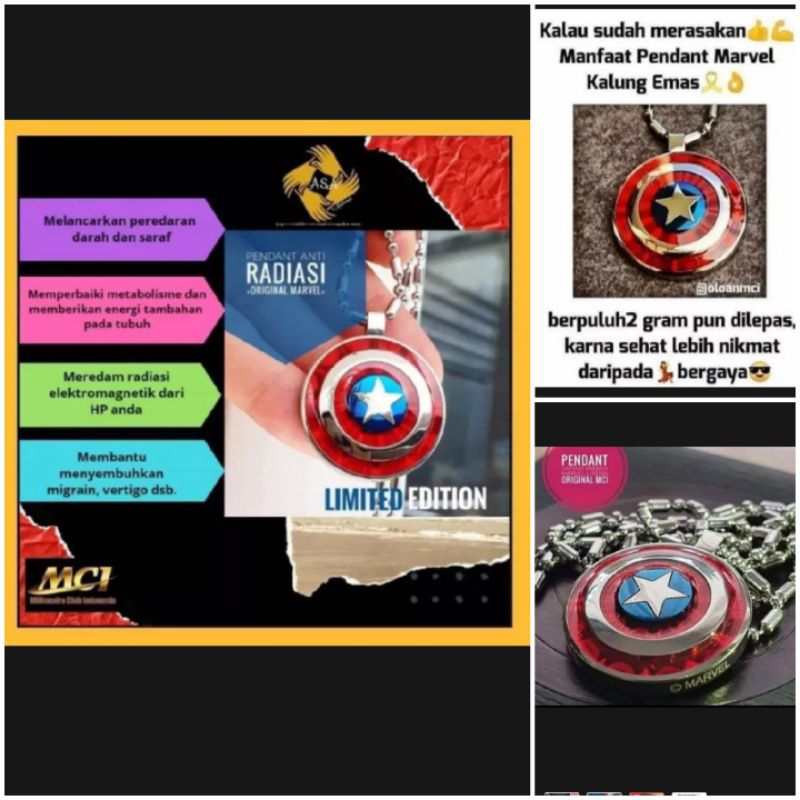 Kalung Marvel ORI MCI Segel