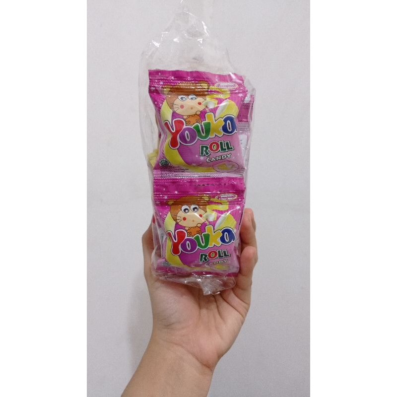 

Youko roll candy permen gulung manis makanan anak anak