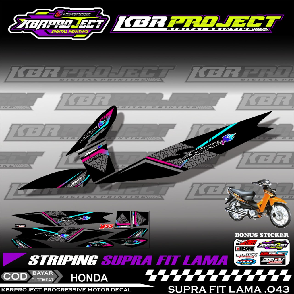 SUPRA FIT LAMA STIKER STRIPING PREMIUM MOTOR PREMIUM KEREN LIS VARIASI SUPRA FIT LAMA STIKER MOTOR H